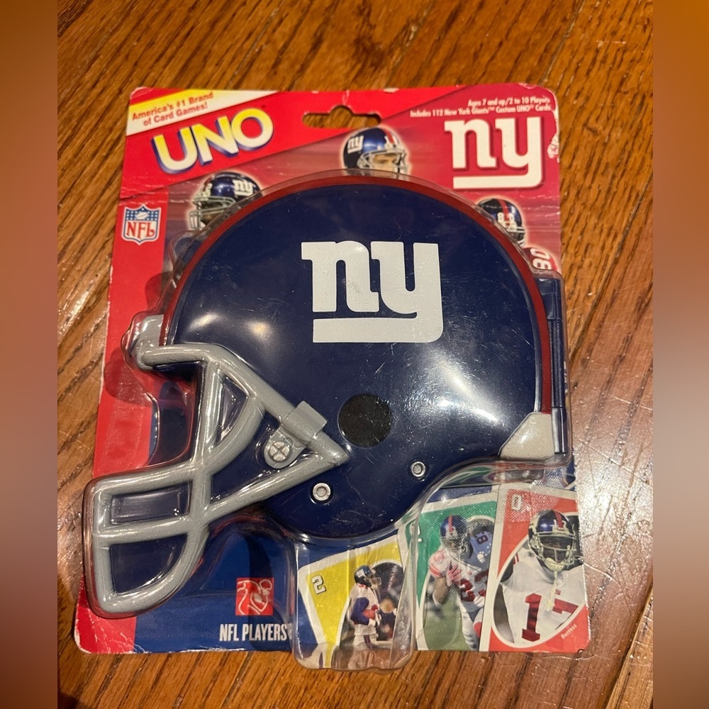 NFL Giants Blue and White UNO Card Game